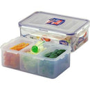 Lock N Lock  Rectangular Short Food Container 800ml W/Divider