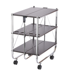 Vague Foldable 3 Layer Trolley Dark Wood