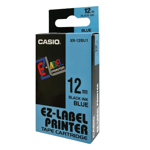 Casio Label Tapes XR-12BU1-W-DJ1