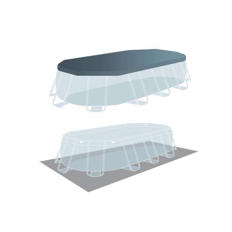 Intex Tube-Shaped Oval Above Ground Pool 503 x 274 x122cm 42126796