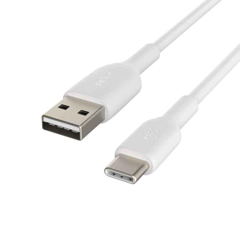 Belkin PVC USB-C To USB-A Cable - 1M White CAB001bt1MWH | Gadgets & Accessories Belkin PVC USB-C To USB-A Cable - 1M White CAB001bt1MWH | Gadgets & Accessories