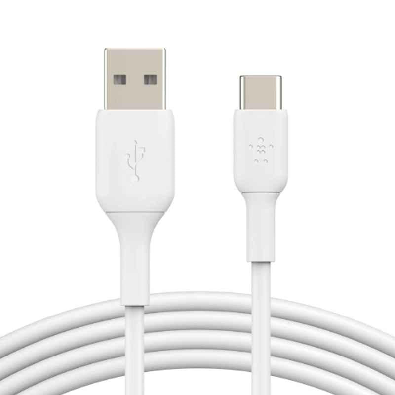 Belkin PVC USB-C To USB-A Cable - 1M White CAB001bt1MWH | Gadgets & Accessories Belkin PVC USB-C To USB-A Cable - 1M White CAB001bt1MWH | Gadgets & Accessories