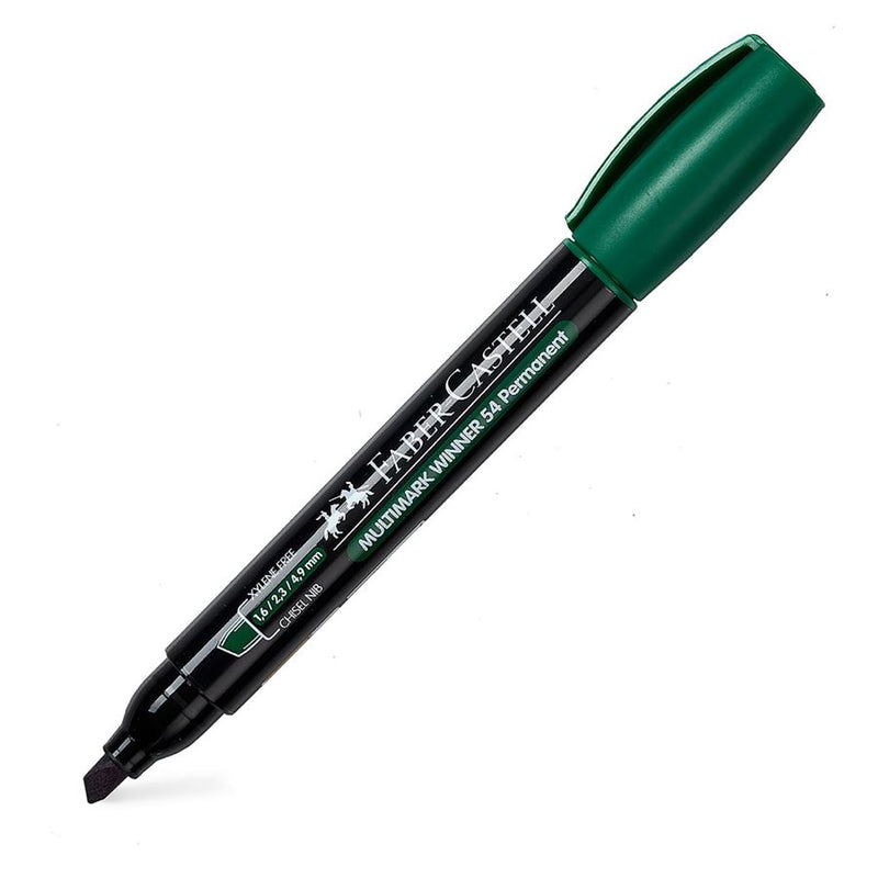 Faber-Castell Permanent Marker Green Chisel Tip