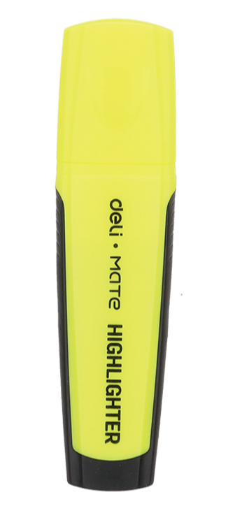 Deli Highlighter Chisel Yellow DL-WU35070