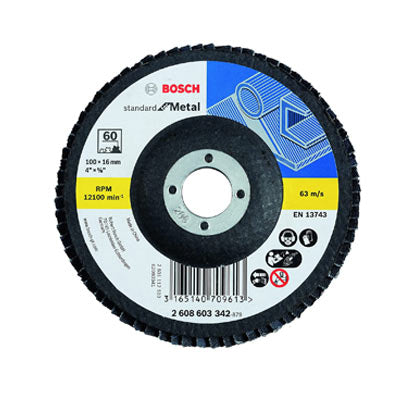 Bosch Flap Disc Standard for Metal 100 MM 60g