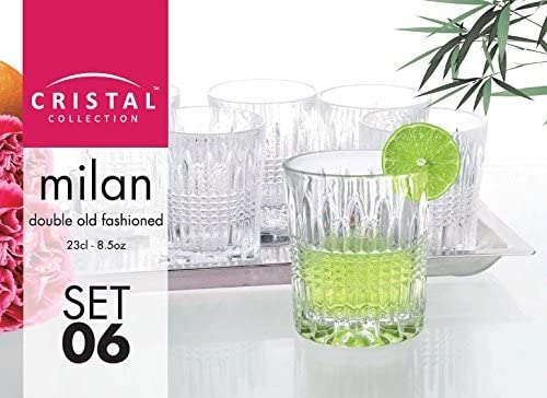 Cristal Milan 6 Pieces Dof Glass Set Regular