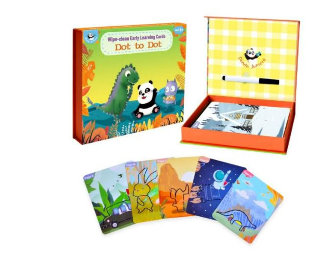 PJ PJ003-1 Wiple-clean Early Learning Cards -dot To Dot  49700200