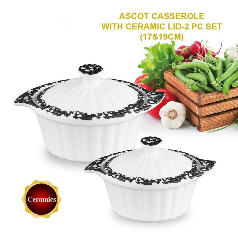 Ascot Casserole With Ceramic Lid 2 Pieces Set