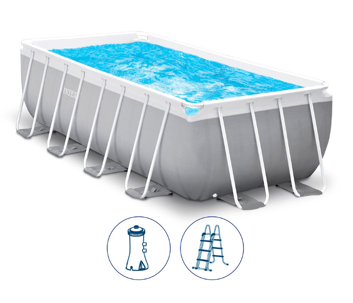 Intex Prism Frame Rectangular Pool Set 4m X 2mX 1.22m 42126790