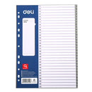 Deli 1-31 31sheets PP Dividers A4 DL-W38158