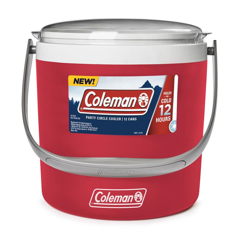 Coleman 9QT Party Circle Cooler Red 2000033055