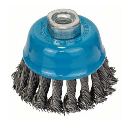 Bosch Steel Wire Cup Brush 75 x 0.5 mm Knotted