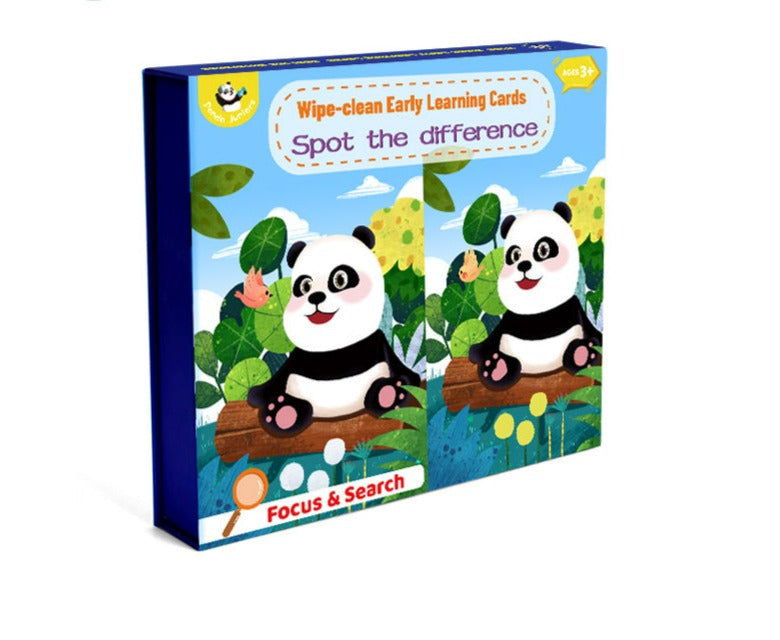 PJ PJ003-5 Wipe-Clean Early Learning Cards  - Spot The Difference 49700255