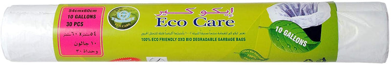 Eco Care White HD Garbage Bags Roll 54 x 60cm