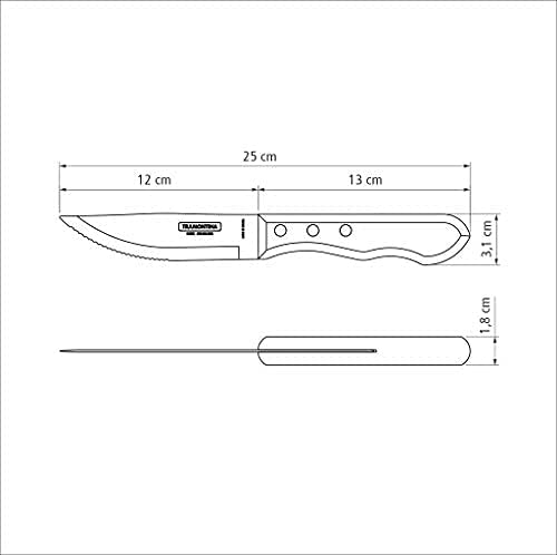 Tramontina Jumbo Steak Knife 4 pcs Barbecue Set | Kitchen Accessories Tramontina Jumbo Steak Knife 4 pcs Barbecue Set | Kitchen Accessories
