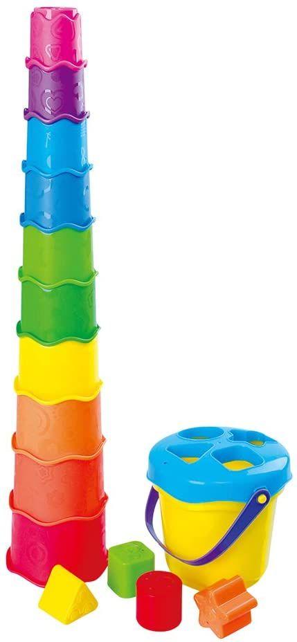 Rainbow Cups And Shapes Bucket