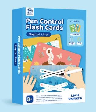 PJ PJ004-2 Pen Control Flash Cards- Magical Lines 49700583