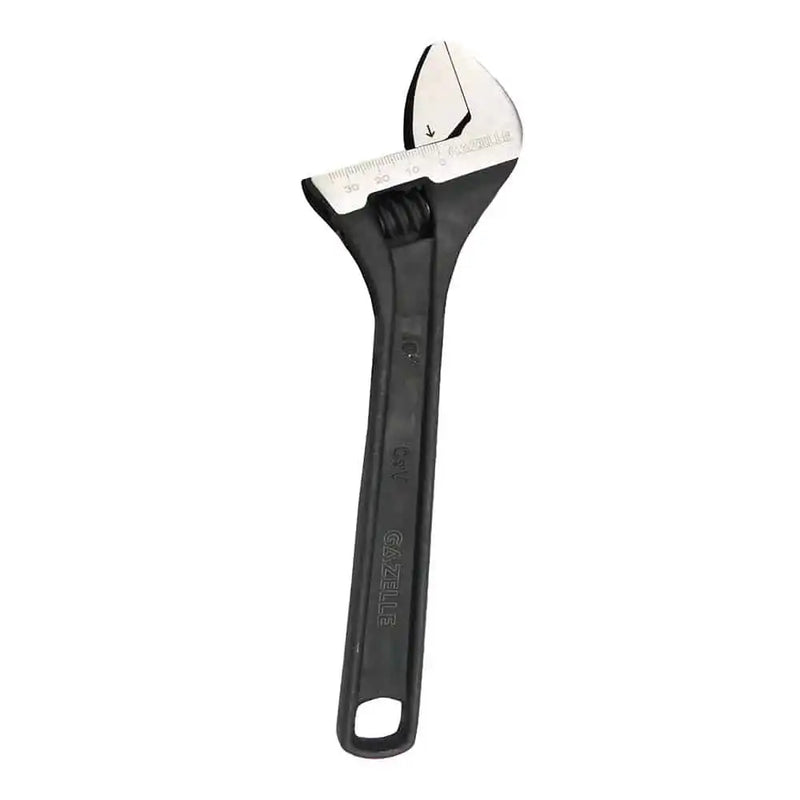 Gazelle Adjustable Wrench  CR-V With Black Phosphate Handle