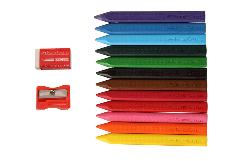 Faber-Castell Faber-Castell Grip Erasable Crayon 90mm12piece