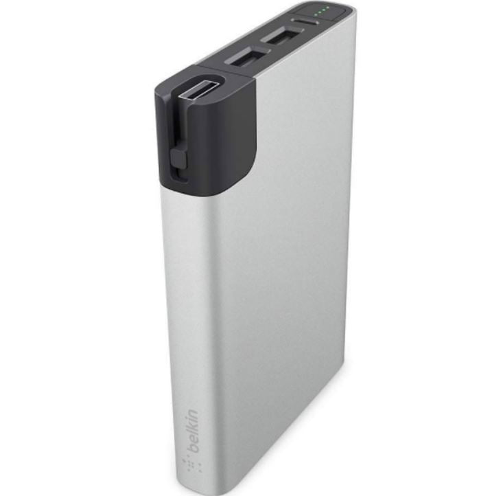 Belkin Power Pack 10000 With MicroUSB And Lightning Silver F8M993btSLV