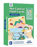 PJ PJ004-3 Pen Control Flash Cards-little Artist 49700590