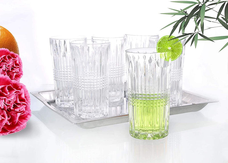 Cristal Milan 6 Pieces Highball Glass Set Regular