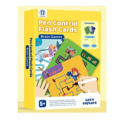 PJ PJ004-6 Pen Control Flash Cards- Brain Games 49700569