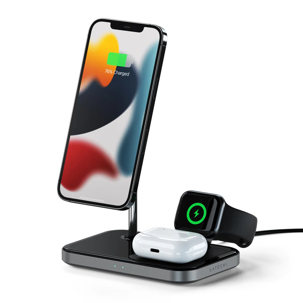 Satechi 3-in-1 Magnetic Wireless Charging Stand | Gadgets & Accessories Satechi 3-in-1 Magnetic Wireless Charging Stand | Gadgets & Accessories