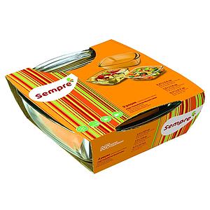 Marinex Sempre Square Refractory Set 4Set - 3Pcs | Tableware Marinex Sempre Square Refractory Set 4Set - 3Pcs | Tableware