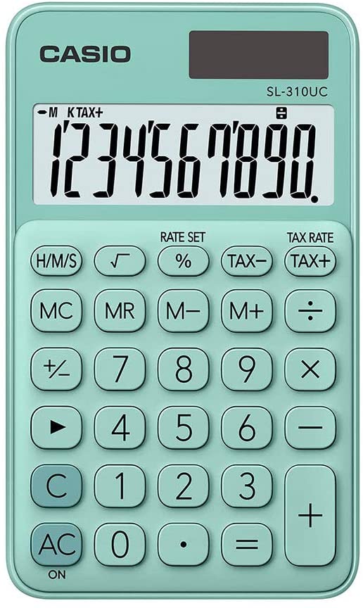 Casio Color Calculator SL-310UC-GN-N-DC