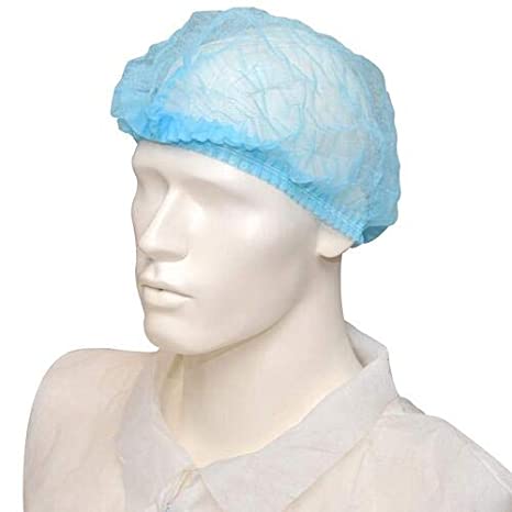 Disposable Hair Nets-Non Woven Blue Color- 100 Pcs Pack