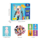 PJ PJ008-1 Magnetic Puzzle Game -Human Body 49700293