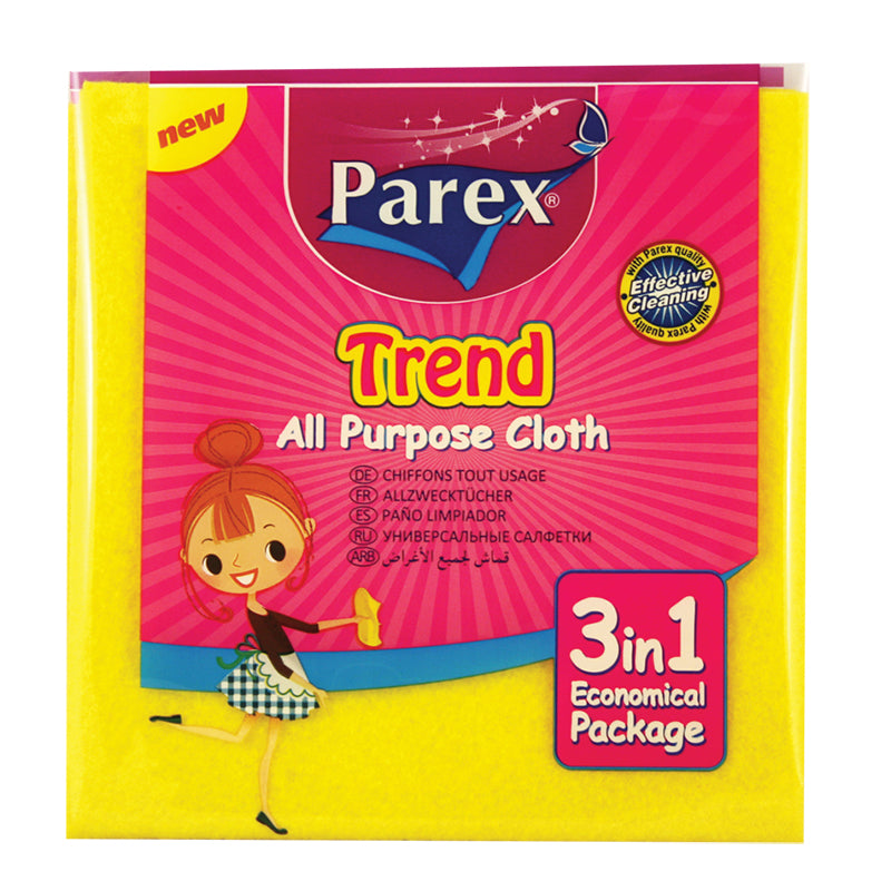 Parex Trend All Purpose Cloth 3 in1 Economical Package Regular