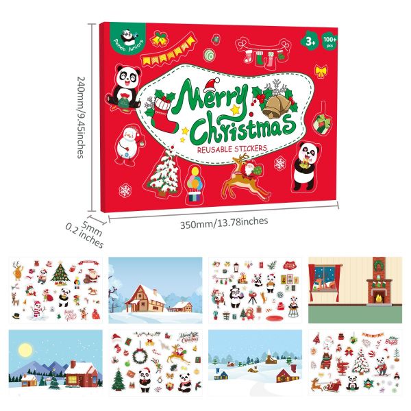 PJ PJ013-5 Reusable Stickers-Merry Christmas 49701351