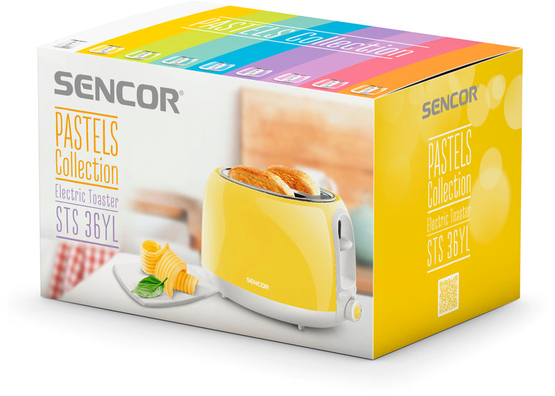 Sencor Toaster For Two Slices 800W Yellow STS 36YL