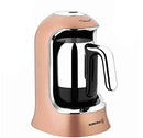 Korkmaz Kahvekolic Automatic Turkish Coffee Maker, Rose Gold, 400w, 4cup, Heat Sensor, Auto Protection For Waterless Usage, Made In Turkey A860-06