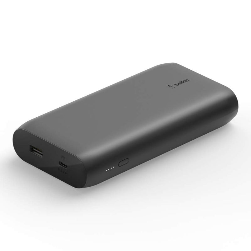 Draft Belkin 20k Power Bank USB-C 30 PD, 1x12w USB-A, 0.6m USB-C Cable, Black TE0168905