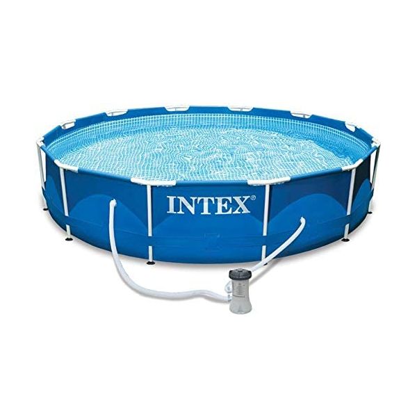 Intex Metal Frame Pool Set (W/220-240V Filter Pump) Ages 6+ 42128212 | Pool & Outdoor Water Toys Intex Metal Frame Pool Set (W/220-240V Filter Pump) Ages 6+ 42128212 | Pool & Outdoor Water Toys
