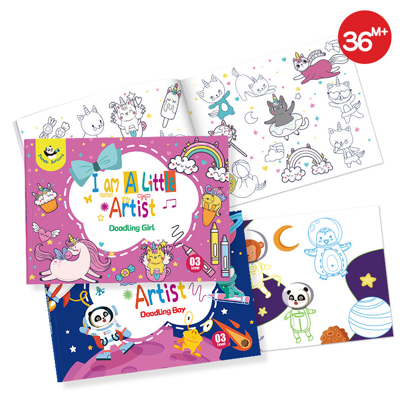 PJ PJ014-3  Coloring Book- I Am A Little Artist (2 Copies/set) 49700446