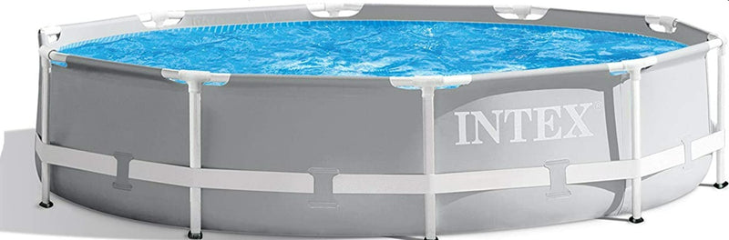 Intex Prism Frame Premium Pool Set, Ages 6+ With 220-240V Filter Pump, Safety Ladder, Ground Cloth, Cover 42126720