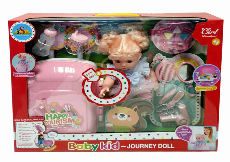Baby Kid Travel Doll Set