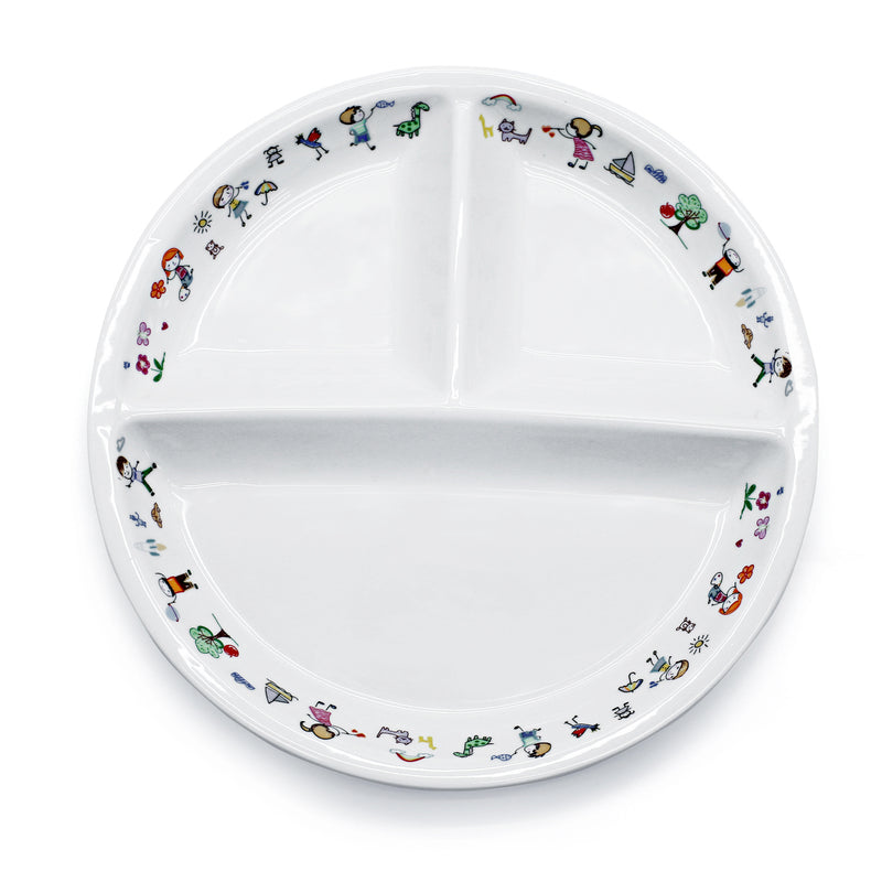 Kids  Divider Plate 9"/ 3 compartments