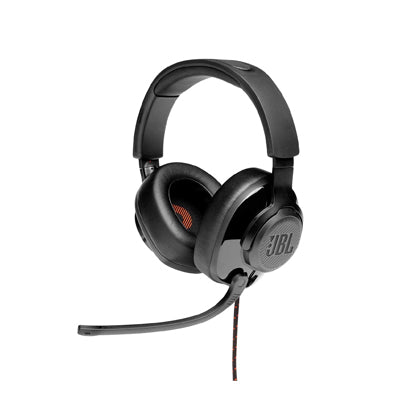 JBL Quantum200 Black Wired Overhead Gaming Headphone