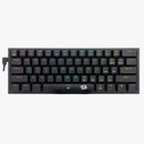 Redragon K614 Anivia 60% Ultra Thin Wired Mechanical Keyboard, Slim Compact 61 Keys RGB Gaming Keyboard Red Switches K614-RGB