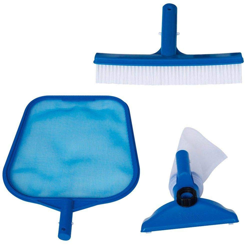 Intex Basic Cleaning Kit (Leaf Skimmer/Wall Brush/Vaccum Head For