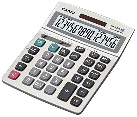 Casio Calculators Business Desk DM-1600B-W-DP
