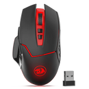 Redragon M690-1 Wireless Gaming Mouse with DPI Shifting, 2 Side Buttons, 2400 DPI, Ergonomic Design, 7 Buttons-Black