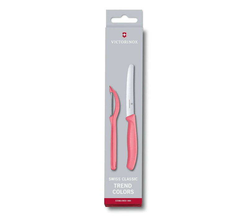 Victorinox Swiss Classic Trend Colors Universal Knife Set 2 Light Red 6.7116.21L12