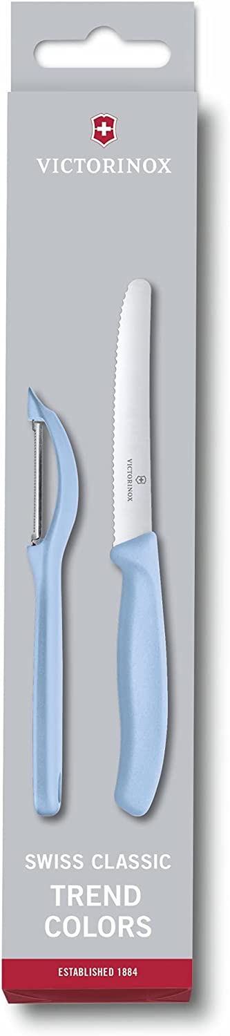 Victorinox Swiss Classic Trend Colors Universal Knife Set 2 Light Blue 6.7116.21L22