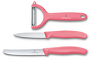 Victorinox Swiss Classic Trend Colors Paring Knife Set 3 Pieces Light Red 6.7116.33L12